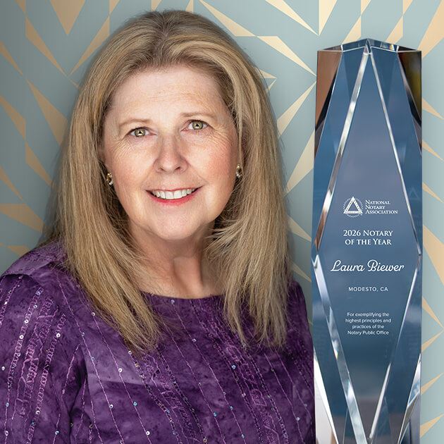 2026 Notary of the Year Laura Biewer: A mentor and professional example to thousands of Notaries